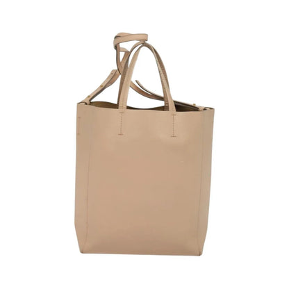 Celine Vertical Cabas Tote Leather, Pink, Leather, Tote Bag