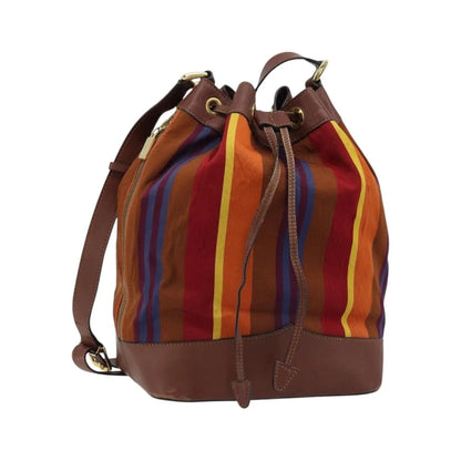 Celine Vintage Canvas, Multicolour, Canvas, Shoulder Bag
