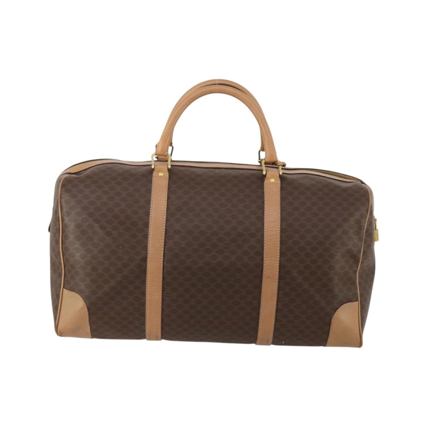 Celine Vintage Canvas, Brown, Canvas, Travel Bag