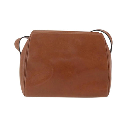 Celine Vintage Circle Logo Leather, Brown, Leather, Shoulder Bag
