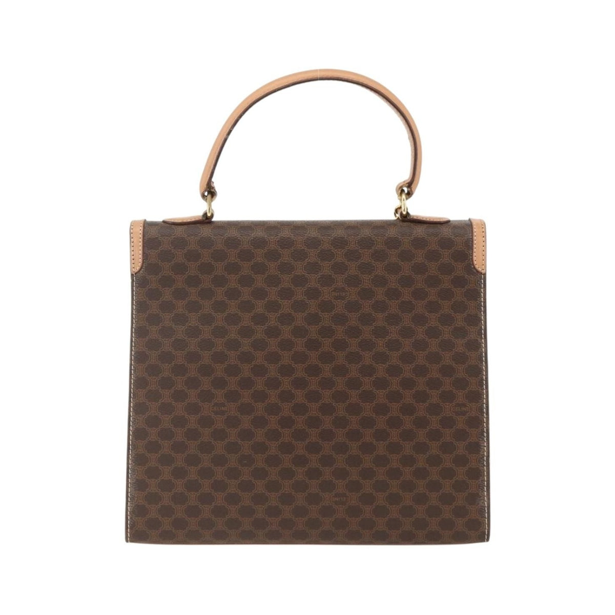 Celine Vintage Handbag Toile Céline, Brown, Canvas, Handbag