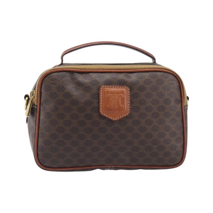 Celine Vintage Handbag Toile Céline, Brown, Canvas, Handbag