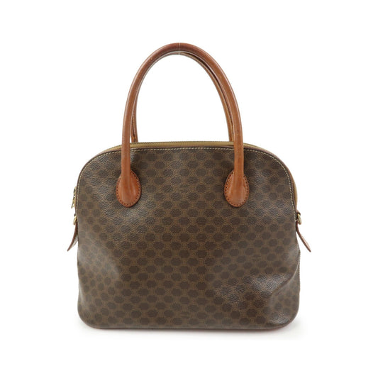 Celine Vintage Handbag Toile Céline, Brown, Canvas, Handbag