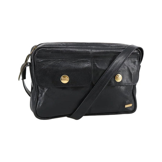 Celine Vintage Leather, Black, Leather, Shoulder Bag
