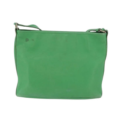 Celine Vintage Leather, Green, Leather, Shoulder Bag