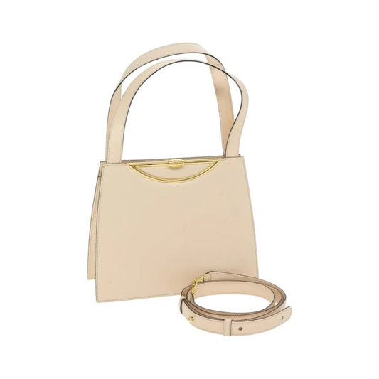 Celine vintage Leather, Ecru, Leather, Handbag