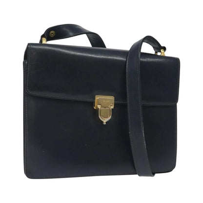 Celine Vintage Leather, Navy, Leather, Shoulder Bag