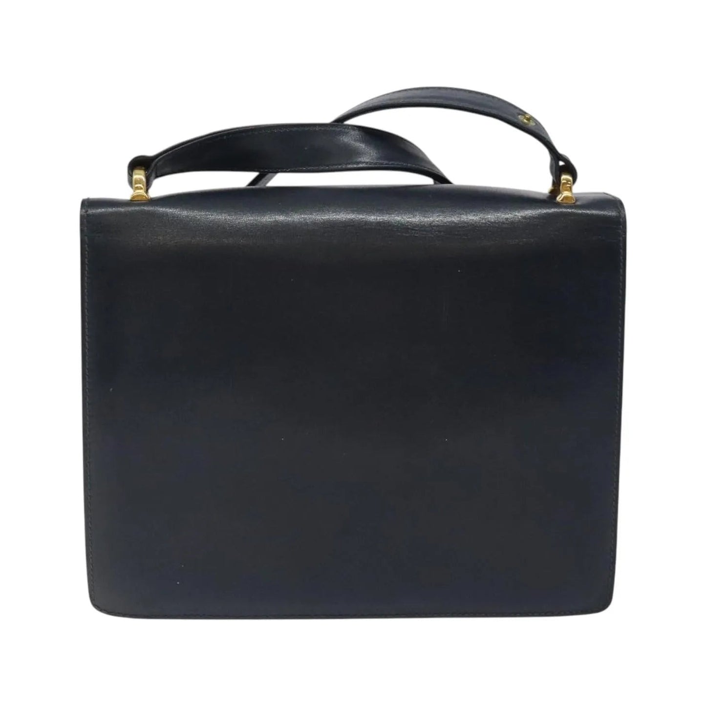 Celine Vintage Leather, Navy, Leather, Shoulder Bag