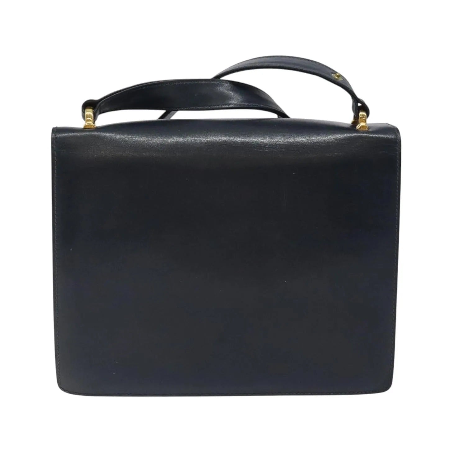 Celine Vintage Leather, Navy, Leather, Shoulder Bag