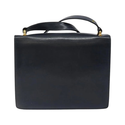 Celine Vintage Leather, Navy, Leather, Shoulder Bag