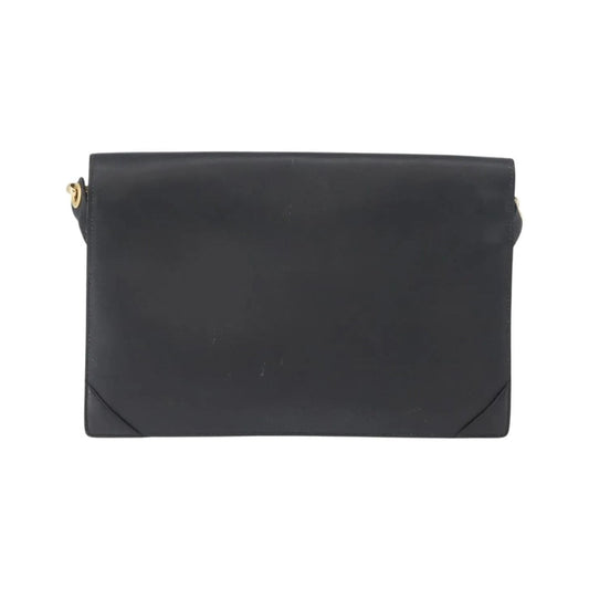 Celine Vintage Leather, Black, Leather, Shoulder Bag