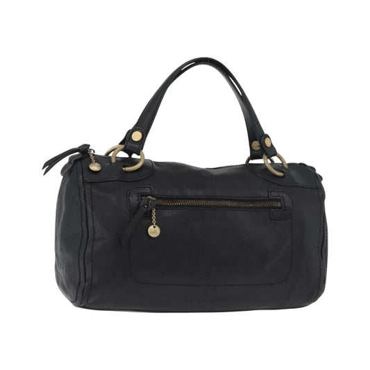 Celine vintage Leather, Black, Leather, Handbag