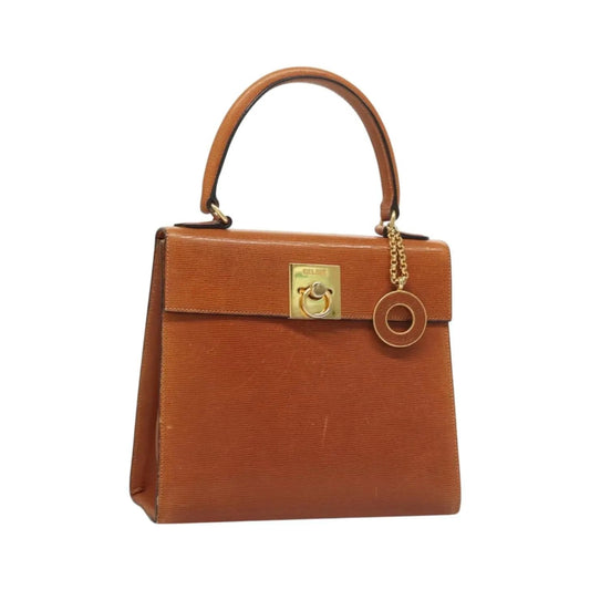 Celine vintage Leather, Brown, Leather, Handbag