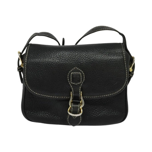 Celine Vintage Leather, Black, Leather, Shoulder Bag