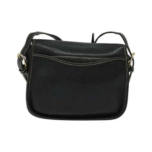 Celine Vintage Leather, Black, Leather, Shoulder Bag