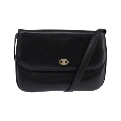 Celine Vintage Leather, Black, Leather, Shoulder Bag