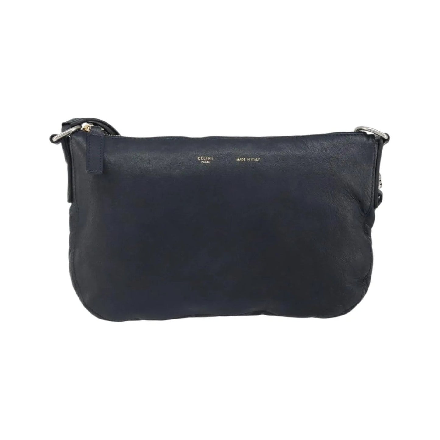 Celine Vintage Leather, Navy, Leather, Shoulder Bag