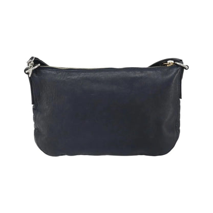 Celine Vintage Leather, Navy, Leather, Shoulder Bag