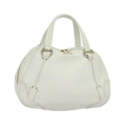Celine vintage Leather, White, Leather, Handbag