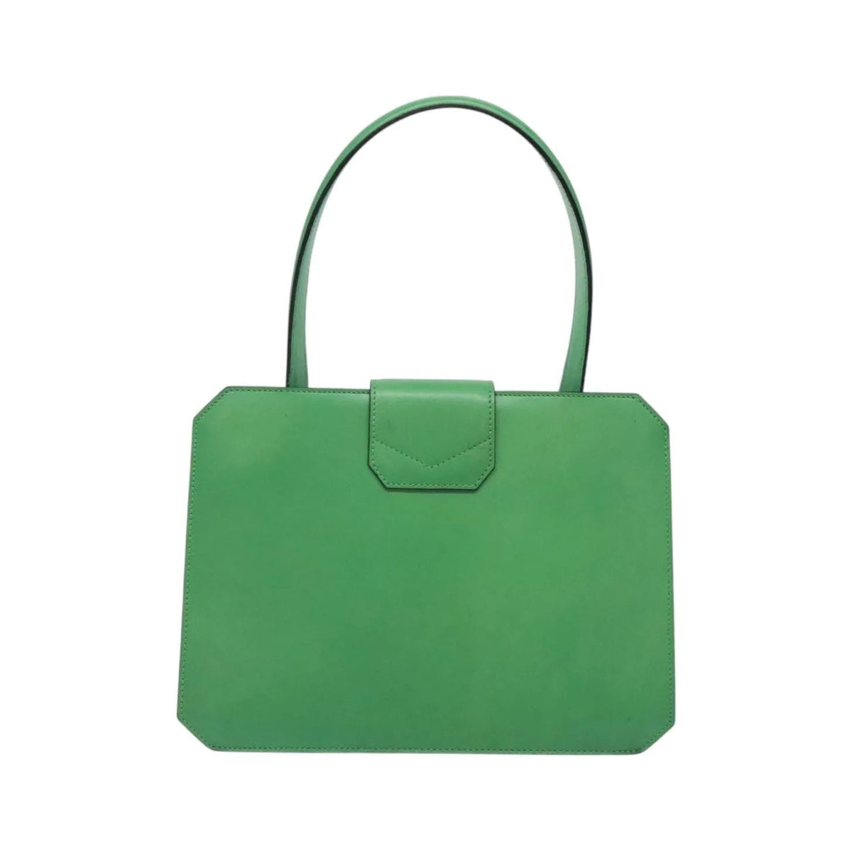 Celine vintage Leather, Green, Leather, Handbag