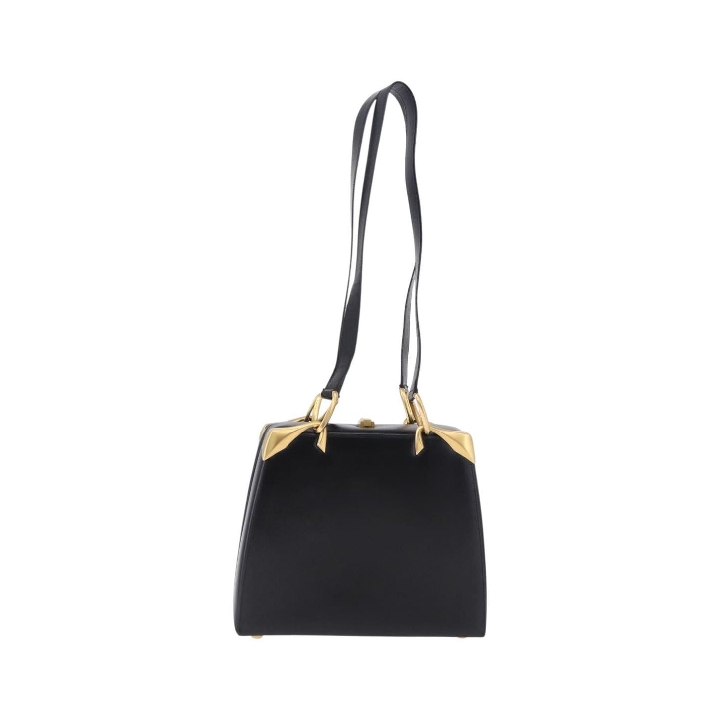 Celine Vintage Leather, Black, Leather, Shoulder Bag