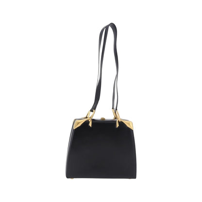 Celine Vintage Leather, Black, Leather, Shoulder Bag