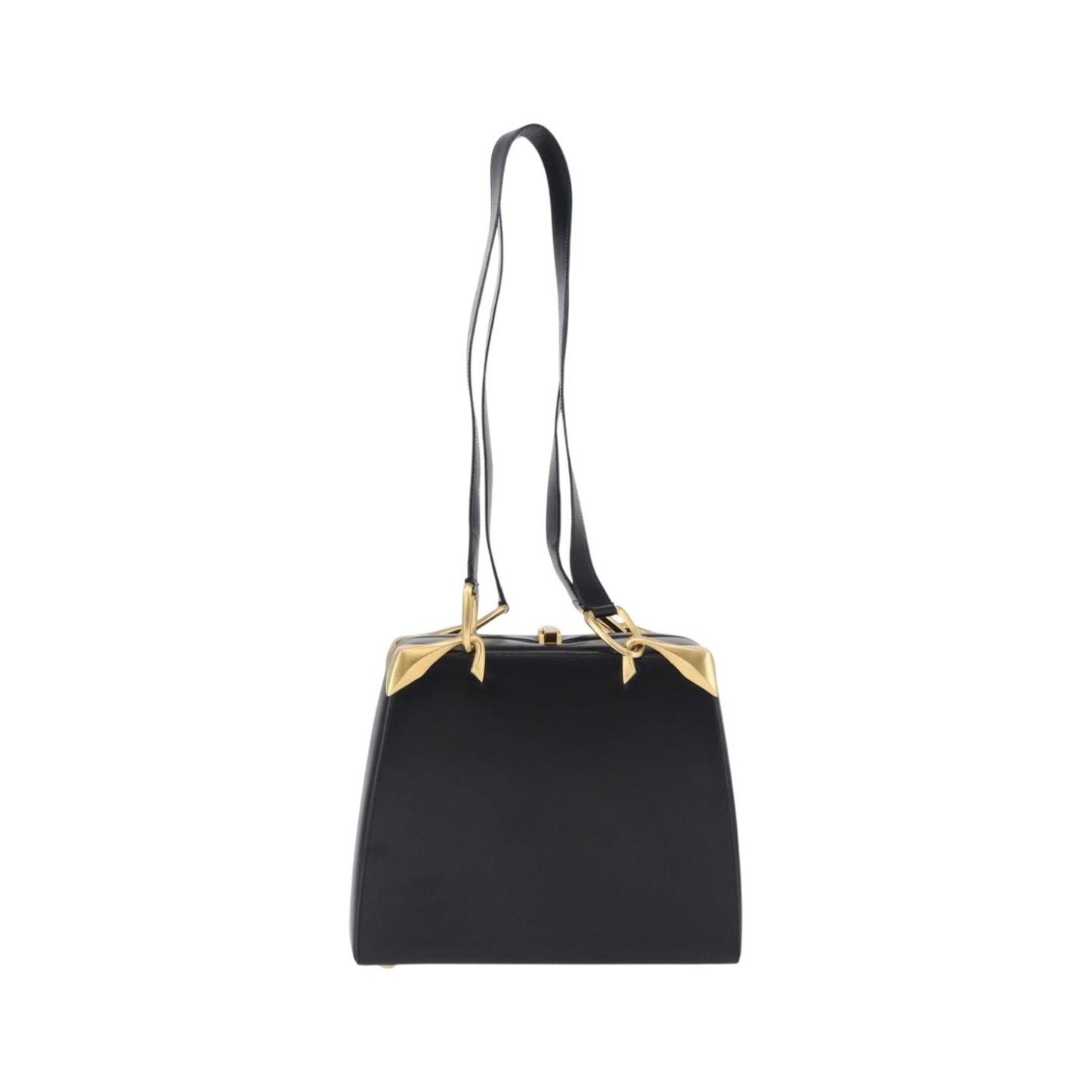 Celine Vintage Leather, Black, Leather, Shoulder Bag