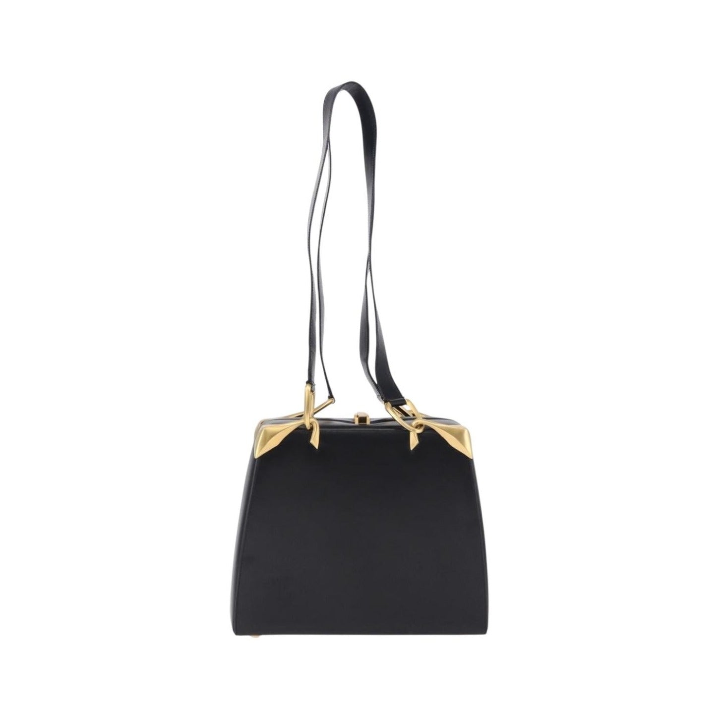 Celine Vintage Leather, Black, Leather, Shoulder Bag