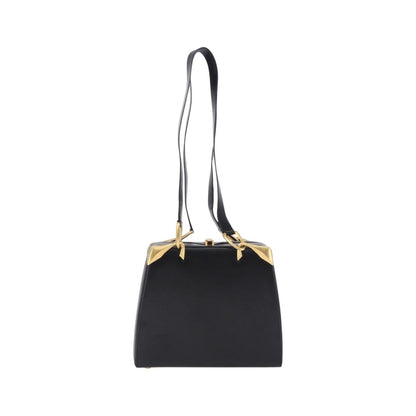 Celine Vintage Leather, Black, Leather, Shoulder Bag