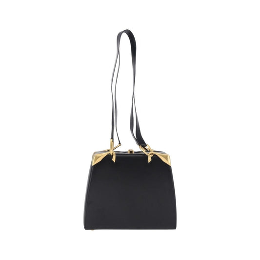 Celine Vintage Leather, Black, Leather, Shoulder Bag