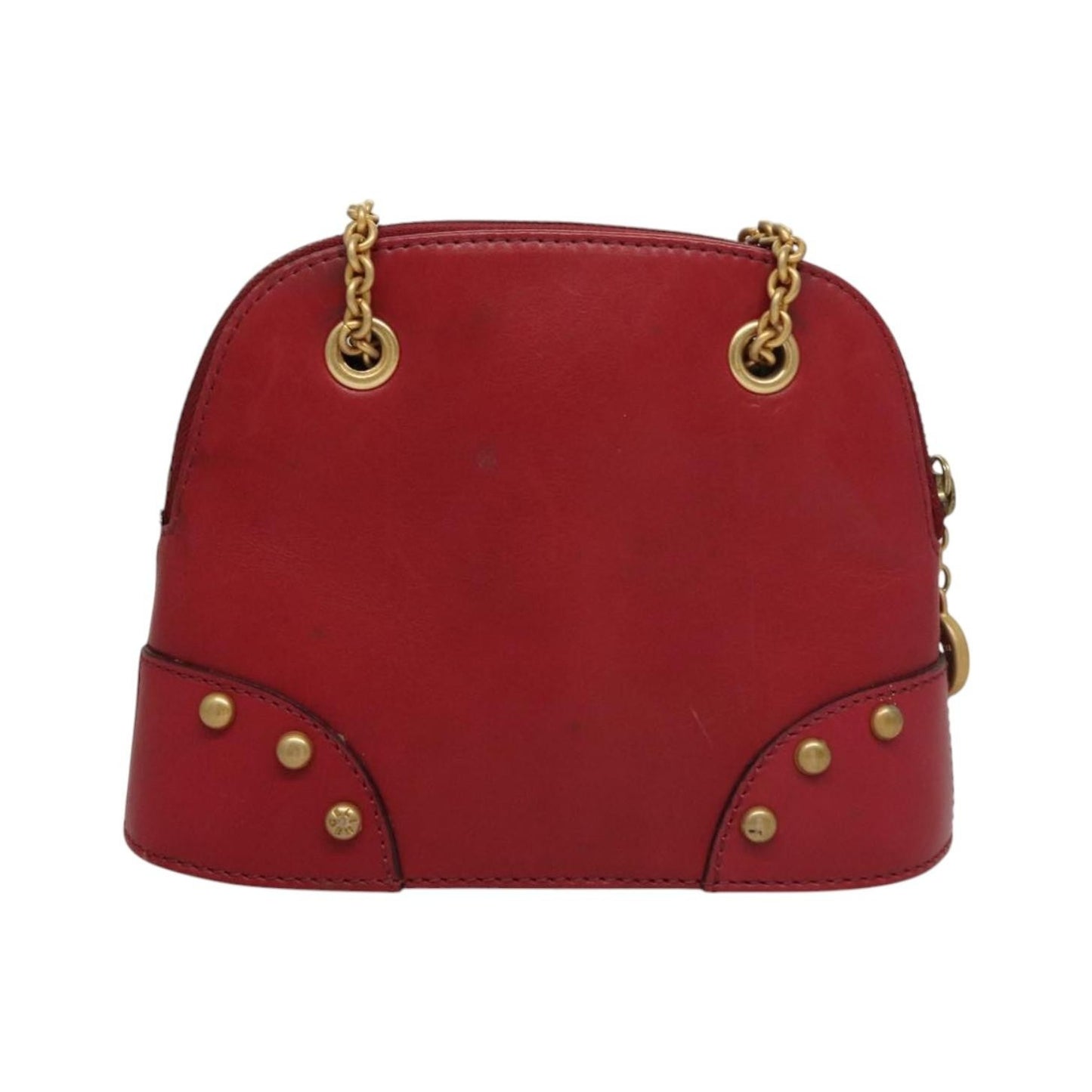 Celine Vintage Leather, Red, Leather, Shoulder Bag