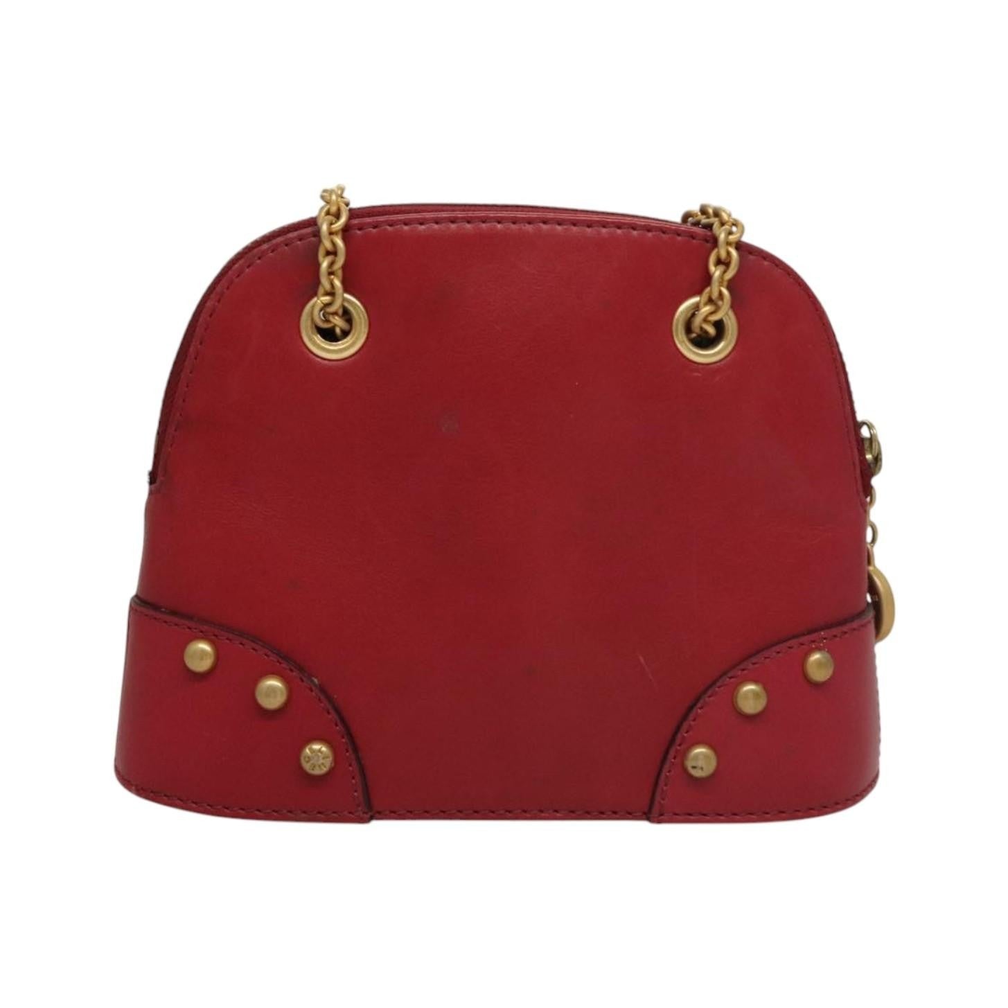 Celine Vintage Leather, Red, Leather, Shoulder Bag