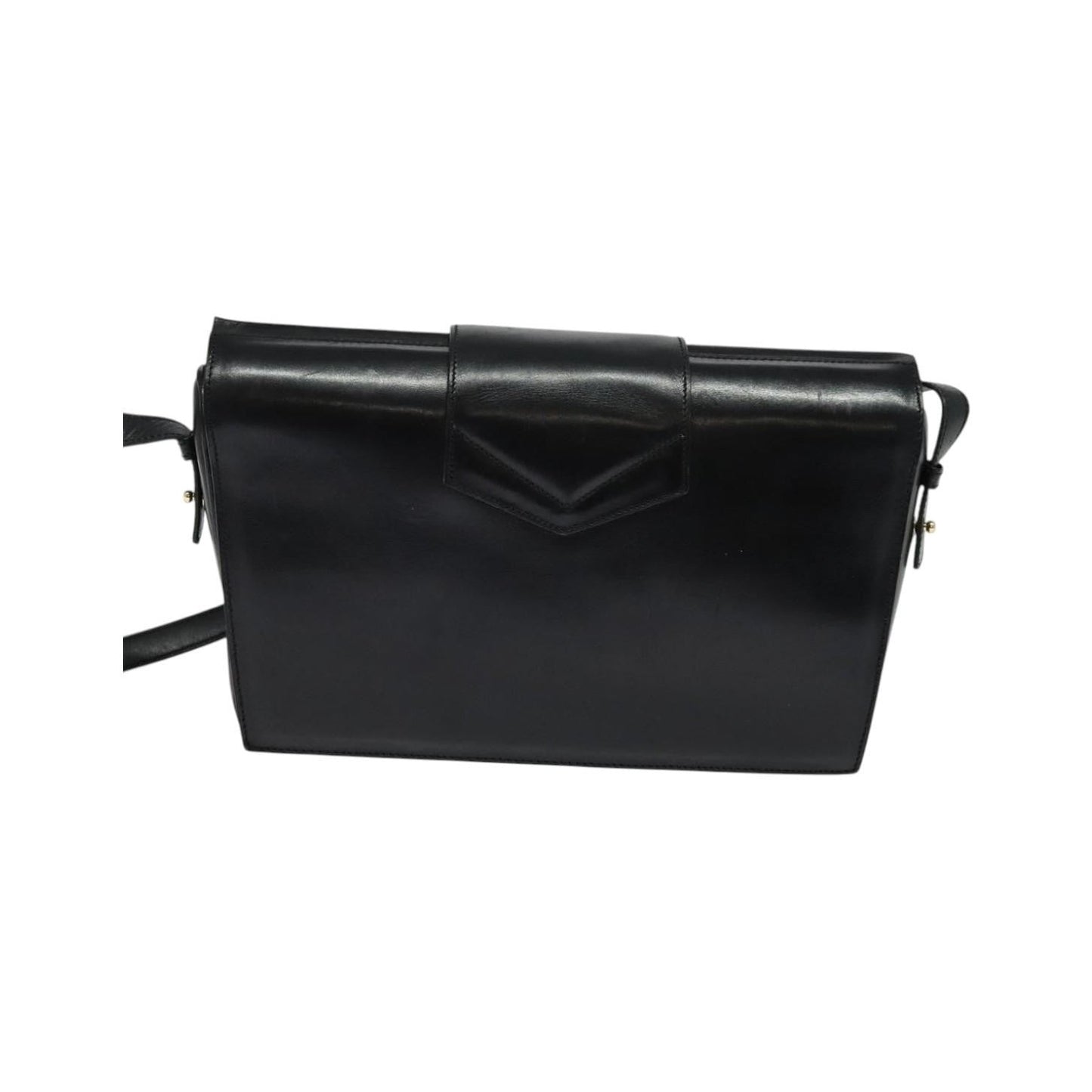 Celine Vintage Leather, Black, Leather, Shoulder Bag