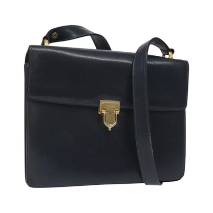 Celine Vintage Leather, Navy, Leather, Shoulder Bag