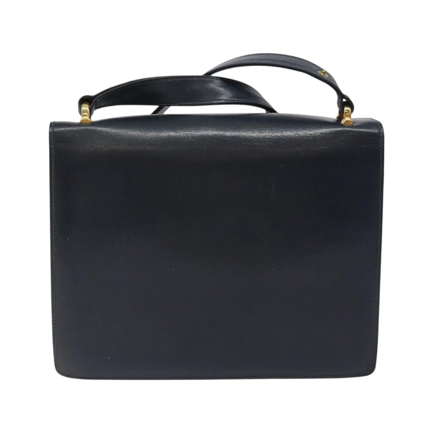 Celine Vintage Leather, Navy, Leather, Shoulder Bag