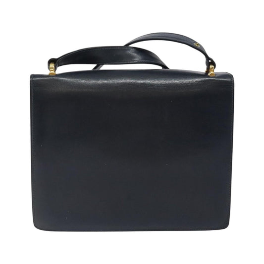 Celine Vintage Leather, Navy, Leather, Shoulder Bag