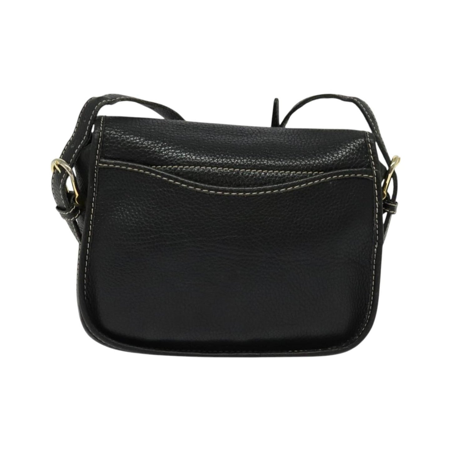 Celine Vintage Leather, Black, Leather, Shoulder Bag