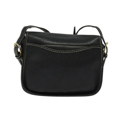 Celine Vintage Leather, Black, Leather, Shoulder Bag