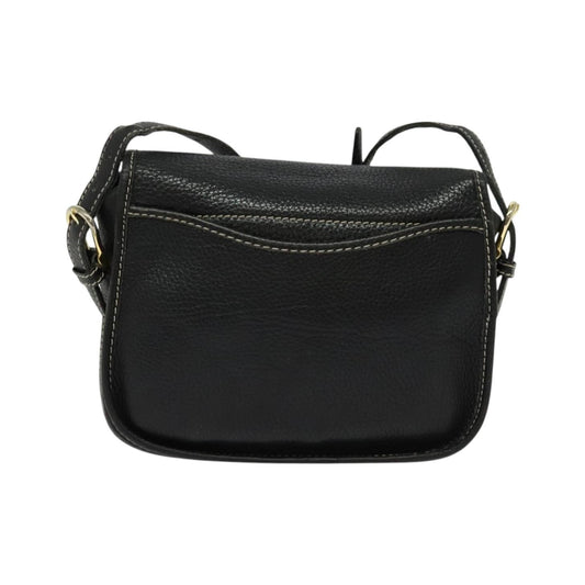 Celine Vintage Leather, Black, Leather, Shoulder Bag