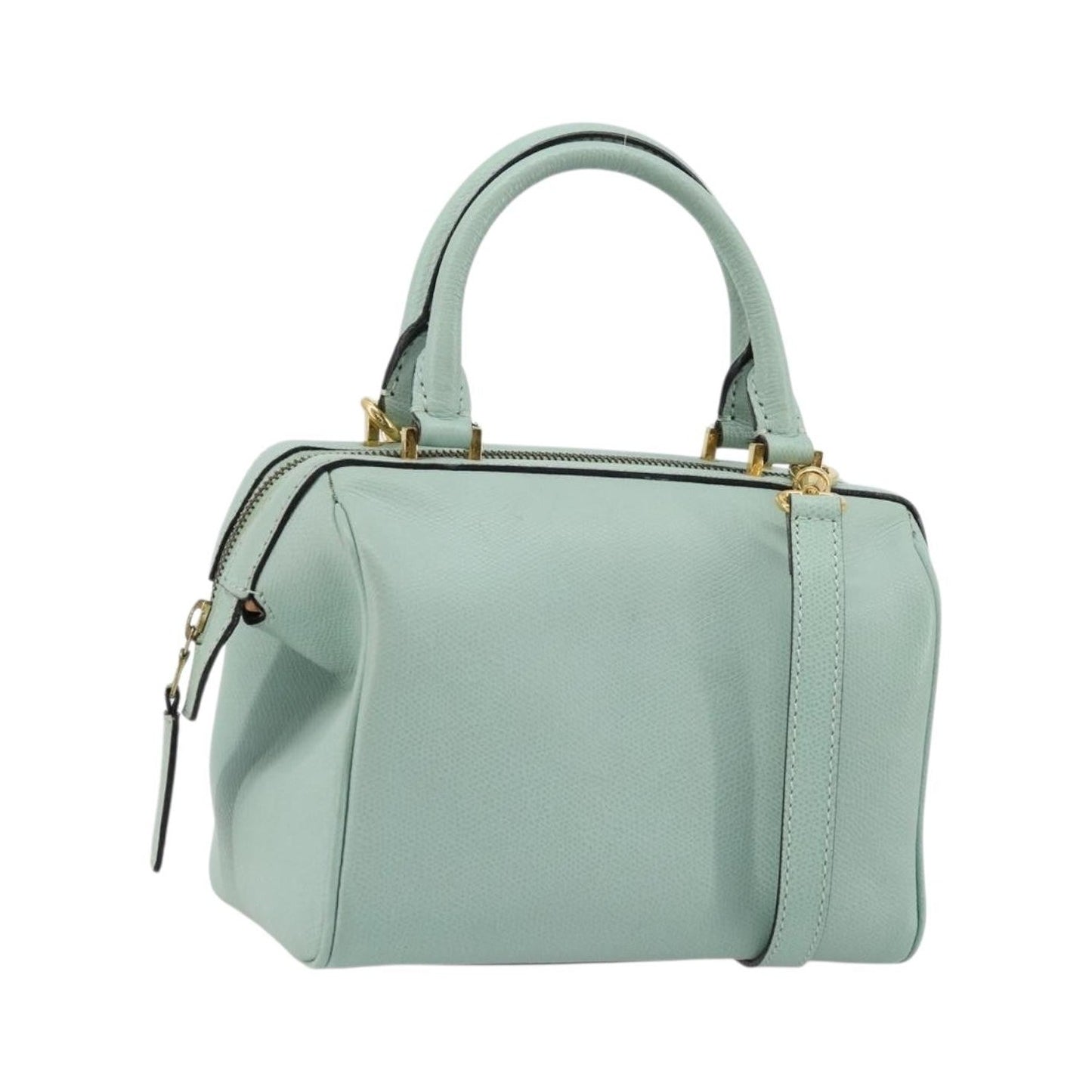 Celine Vintage Leather, Blue, Leather, Handbag