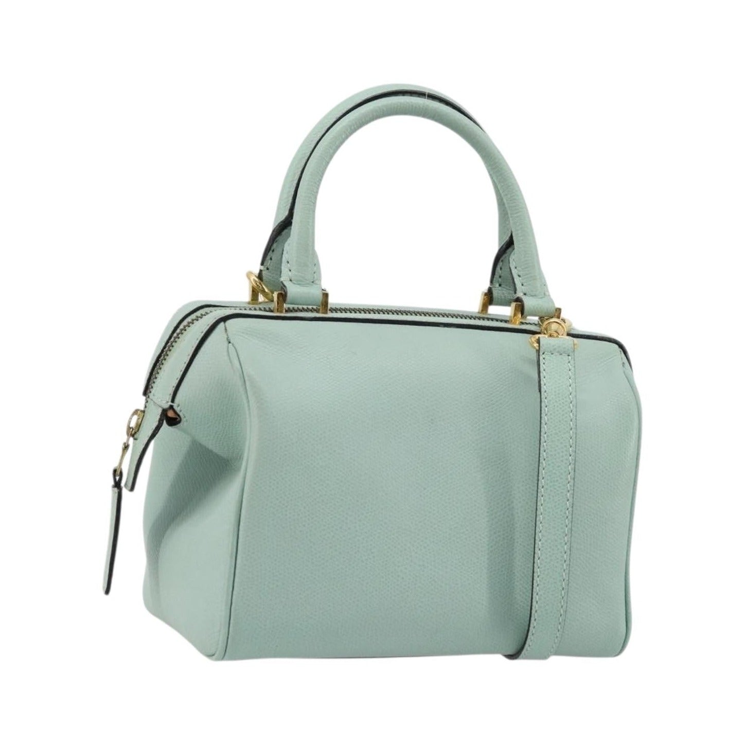Celine Vintage Leather, Blue, Leather, Handbag