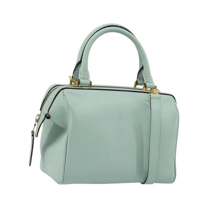 Celine Vintage Leather, Blue, Leather, Handbag