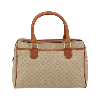 Celine Vintage Macadam Canvas, Beige, Canvas, Handbag