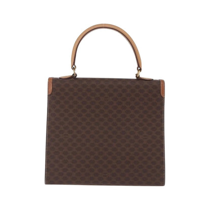 Celine Vintage Macadam Canvas and Leather, Brown, Canvas, Handbag