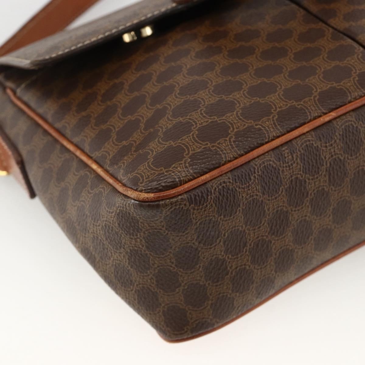 Celine Vintage Macadam Circle Logo Shoulder Bag - Brandsamsara