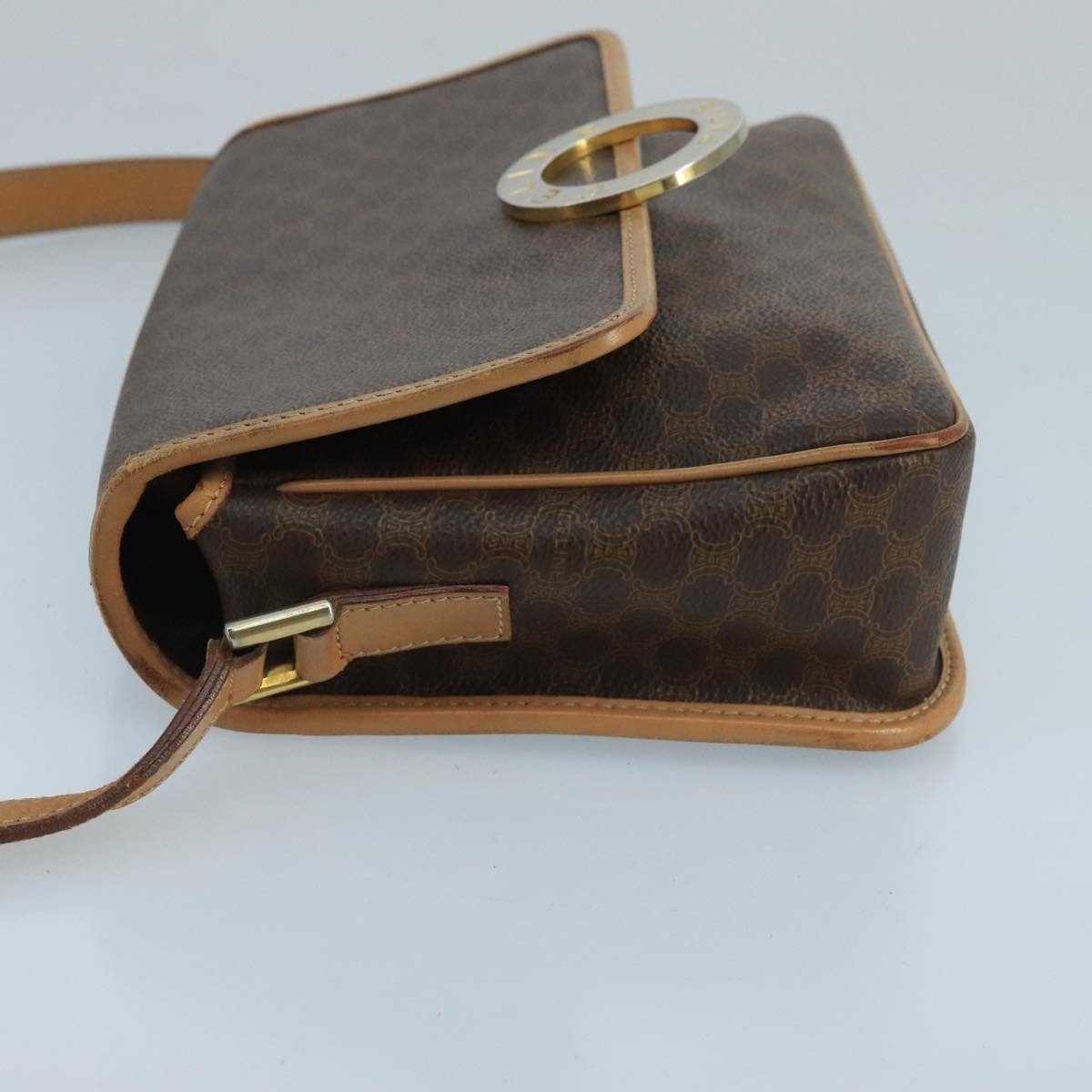 Celine Vintage Macadam Circle Logo Shoulder Bag - Brandsamsara