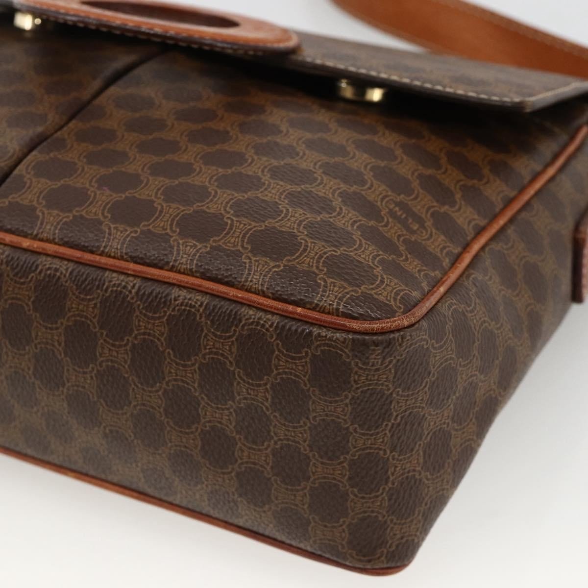 Celine Vintage Macadam Circle Logo Shoulder Bag - Brandsamsara