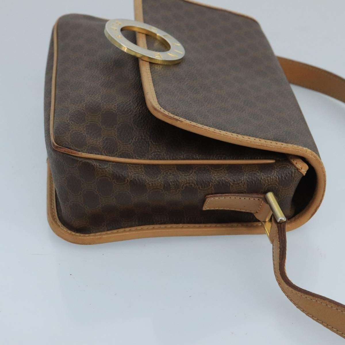 Celine Vintage Macadam Circle Logo Shoulder Bag - Brandsamsara