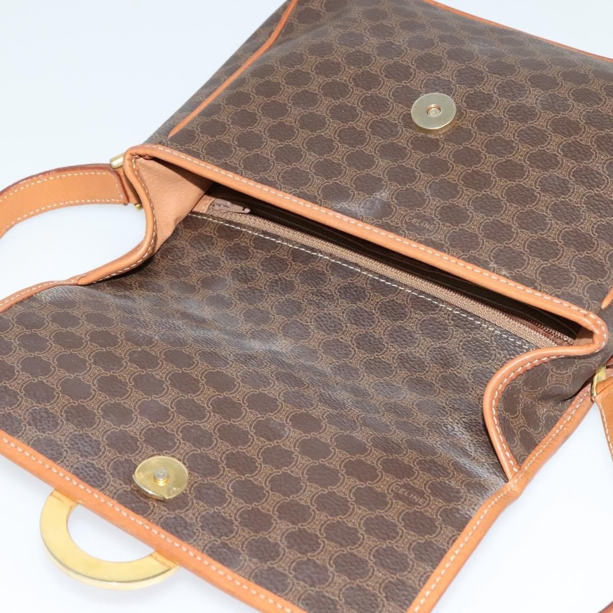 Celine Vintage Macadam Circle Logo Shoulder Bag - Brandsamsara