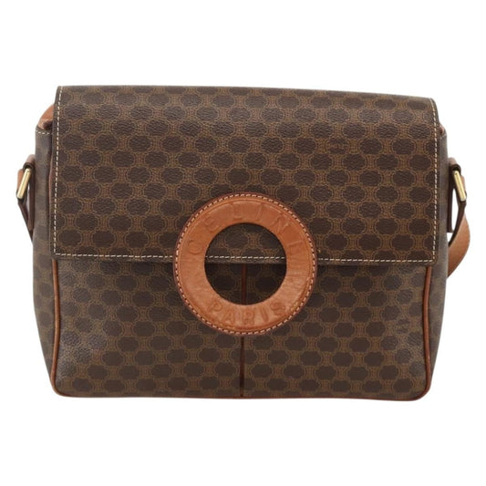 Celine Vintage Macadam Circle Logo Shoulder Bag - Brandsamsara